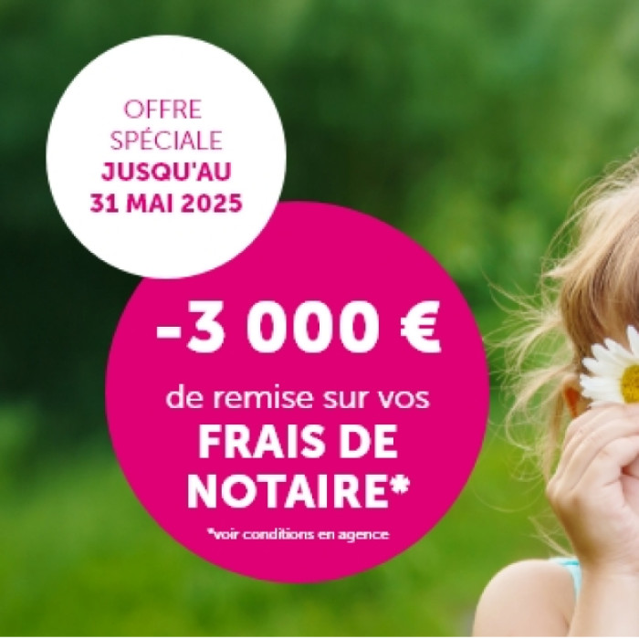 Mortier Construction vous offre 3 000 € sur vos frais de notaire* !