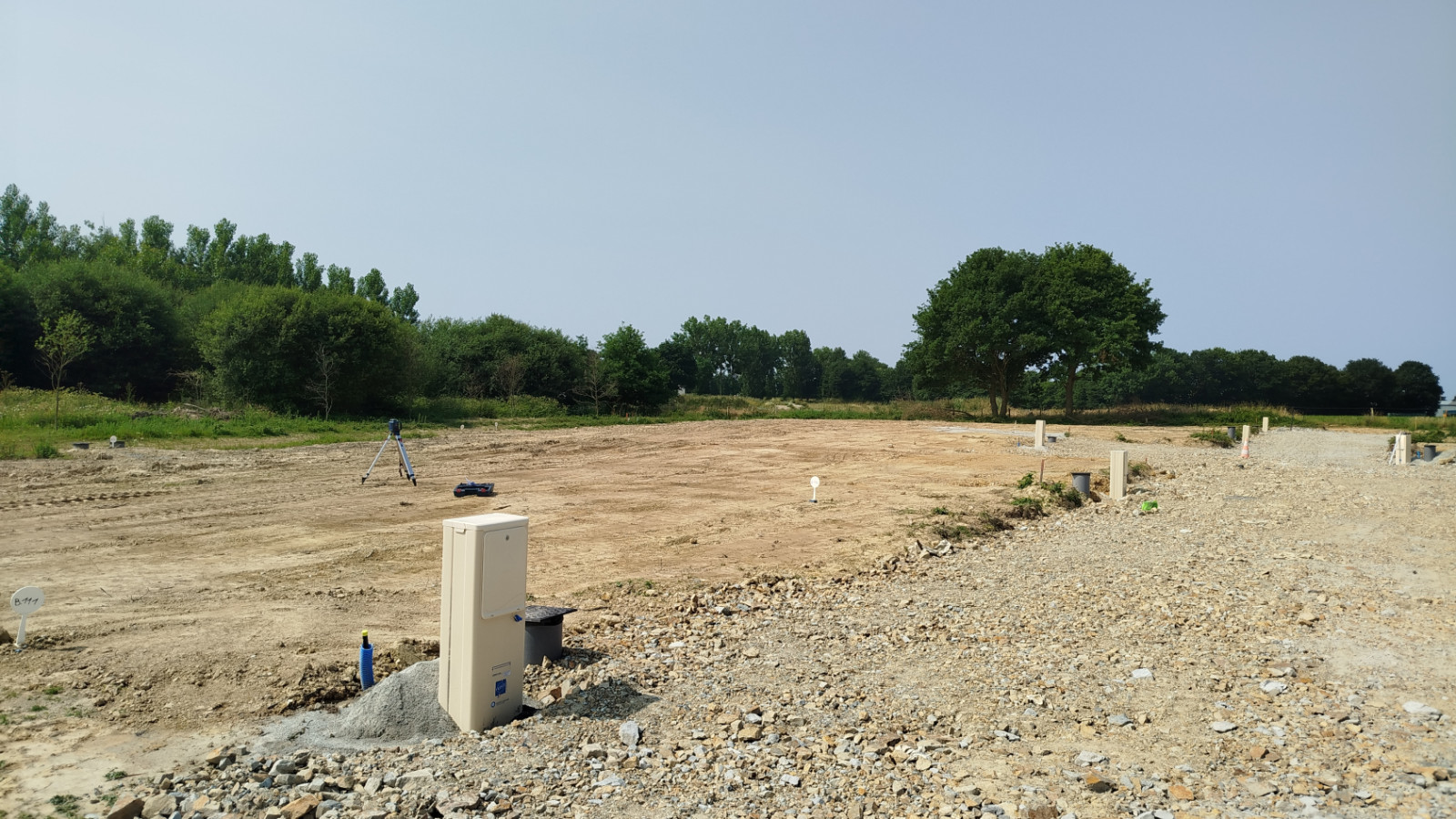 Terrain constructible de 412m2 à Boisgervilly