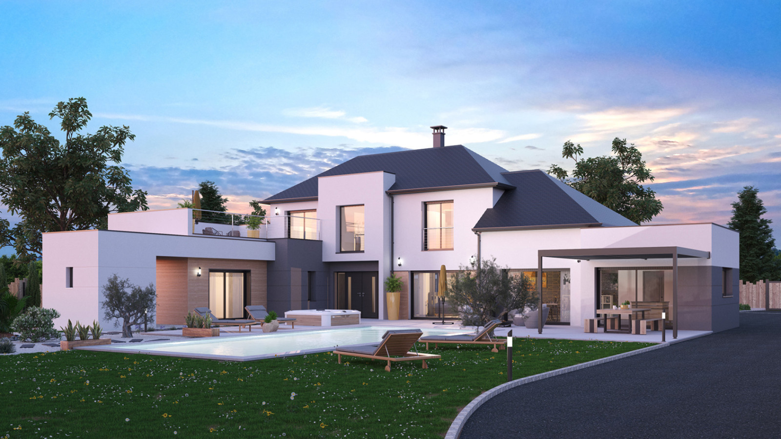 Maison neuve à Saint-Avé avec 3 chambres sur terrain de 783m2 / image 2
