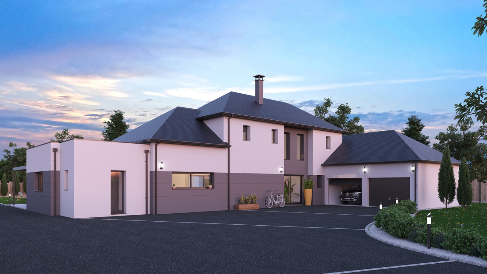 Maison neuve à Saint-Avé avec 3 chambres sur terrain de 783m2 / image 3