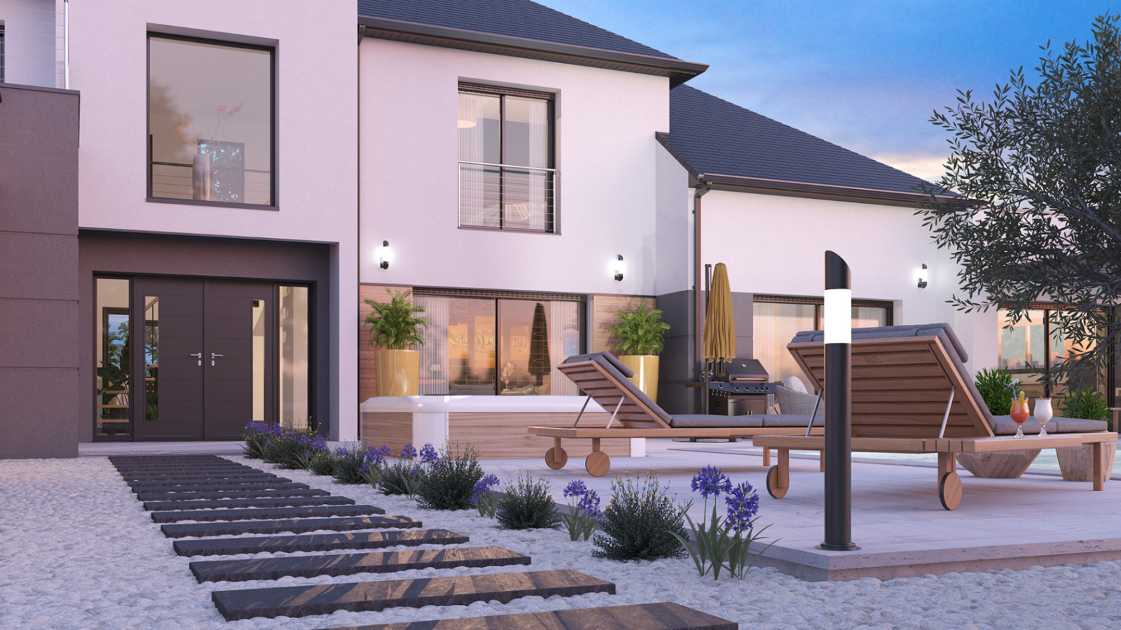 Maison neuve à Saint-Avé avec 3 chambres sur terrain de 783m2 / image 4