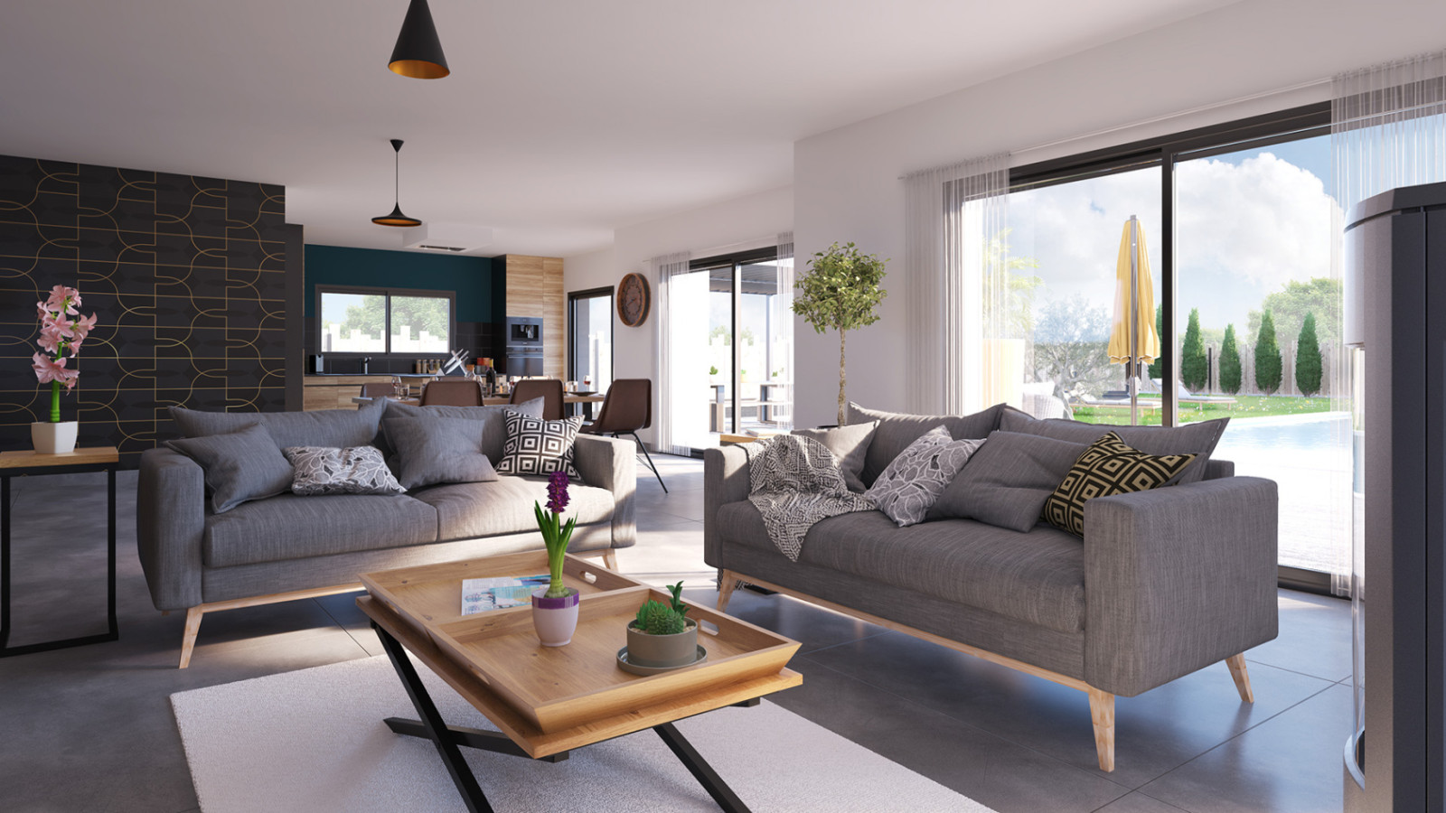 Maison neuve à Saint-Avé avec 3 chambres sur terrain de 783m2 / image 6