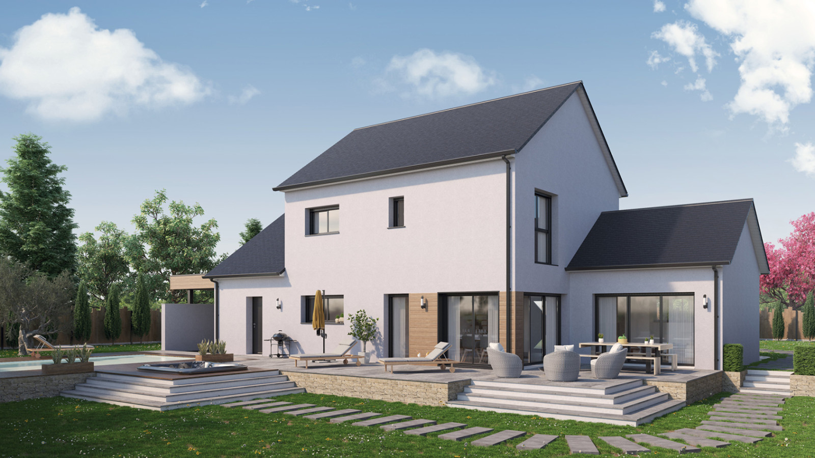 Maison neuve à Saint-Pierre-Quiberon avec 4 chambres sur terrain de 562m2 / image 3