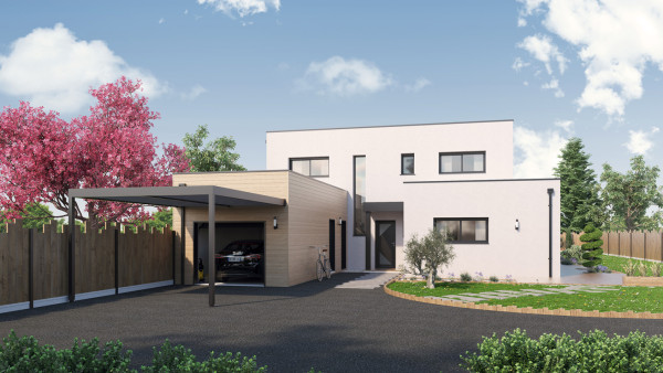 Maison neuve à Plougoumelen avec 5 chambres sur terrain de 467m2 - image 2