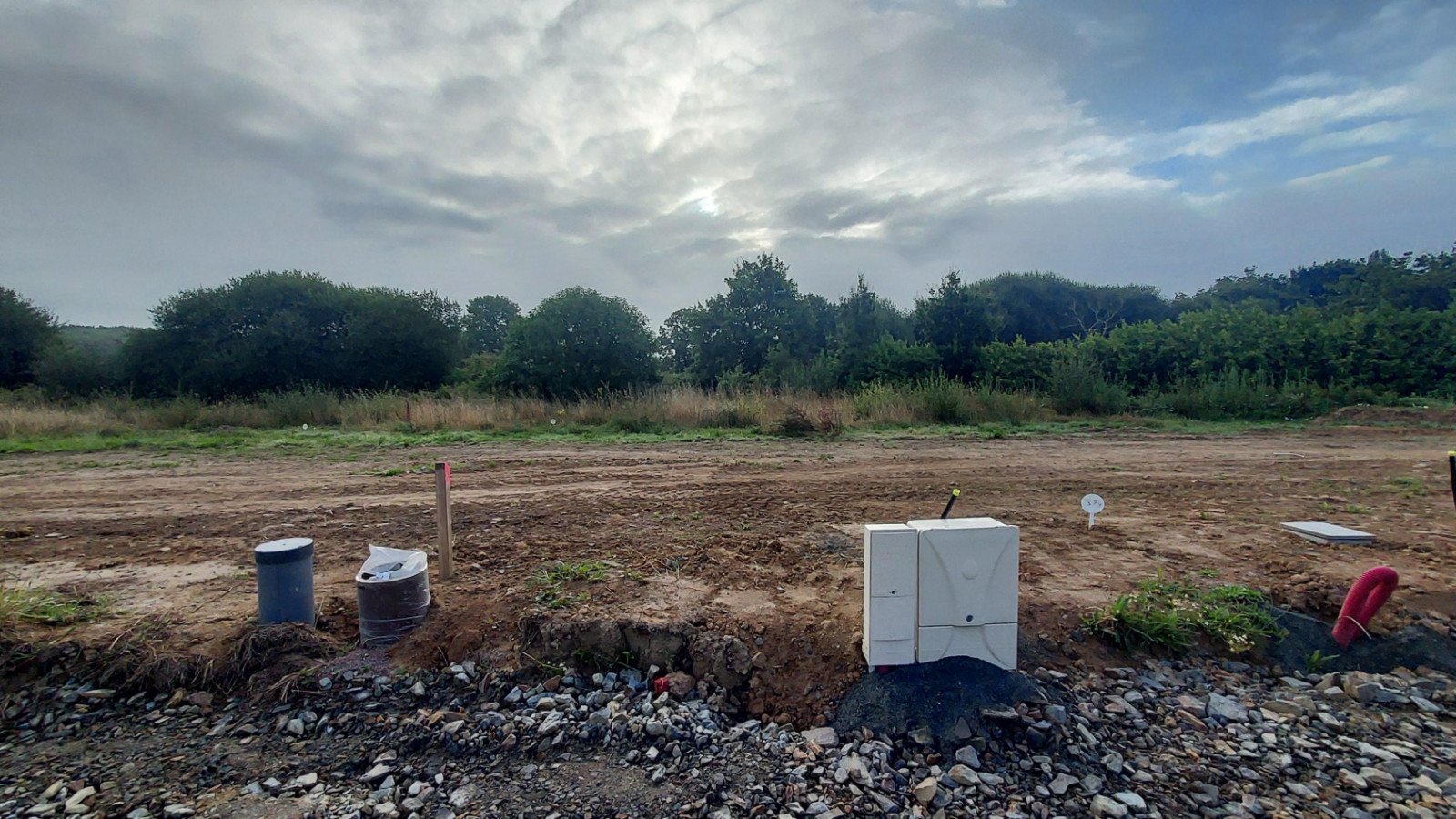 Terrain constructible de 396m2 à Guignen