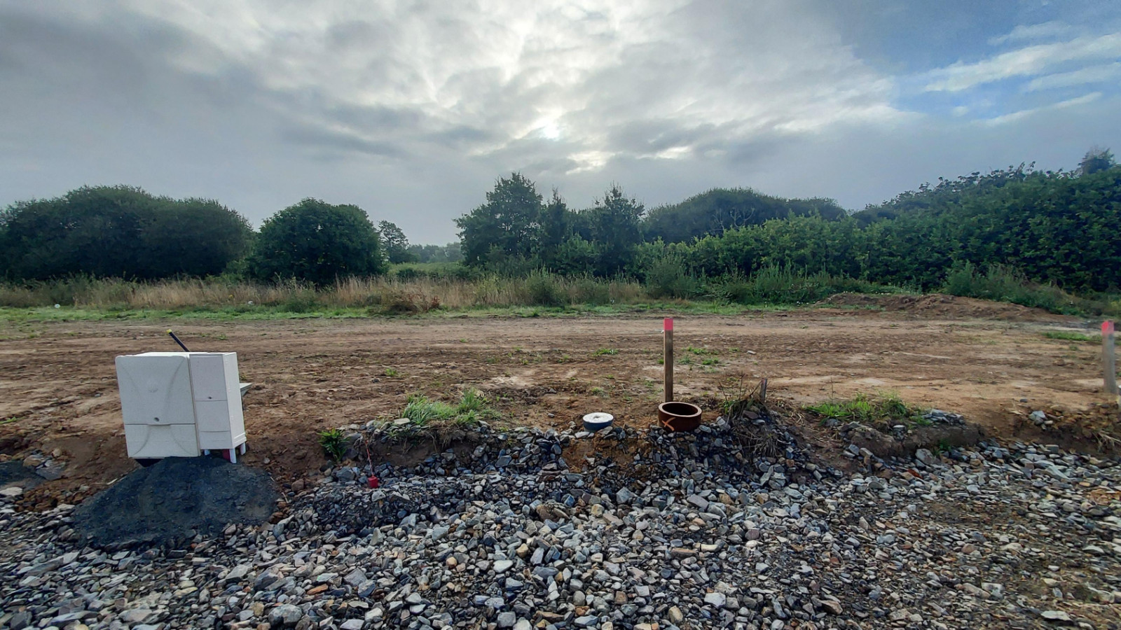 Terrain constructible de 416m2 à Domagné