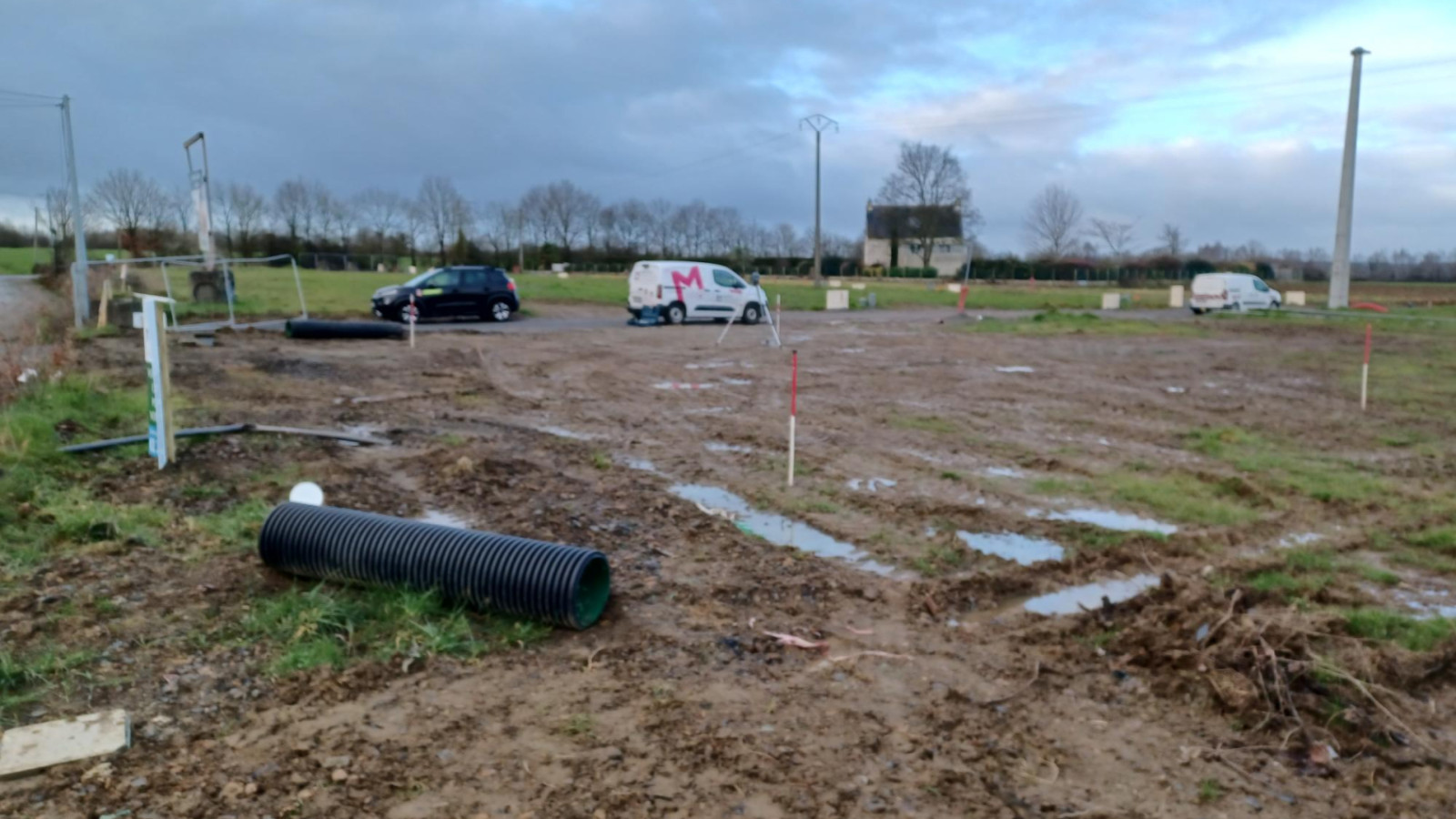 Terrain constructible de 287m2 à Québriac