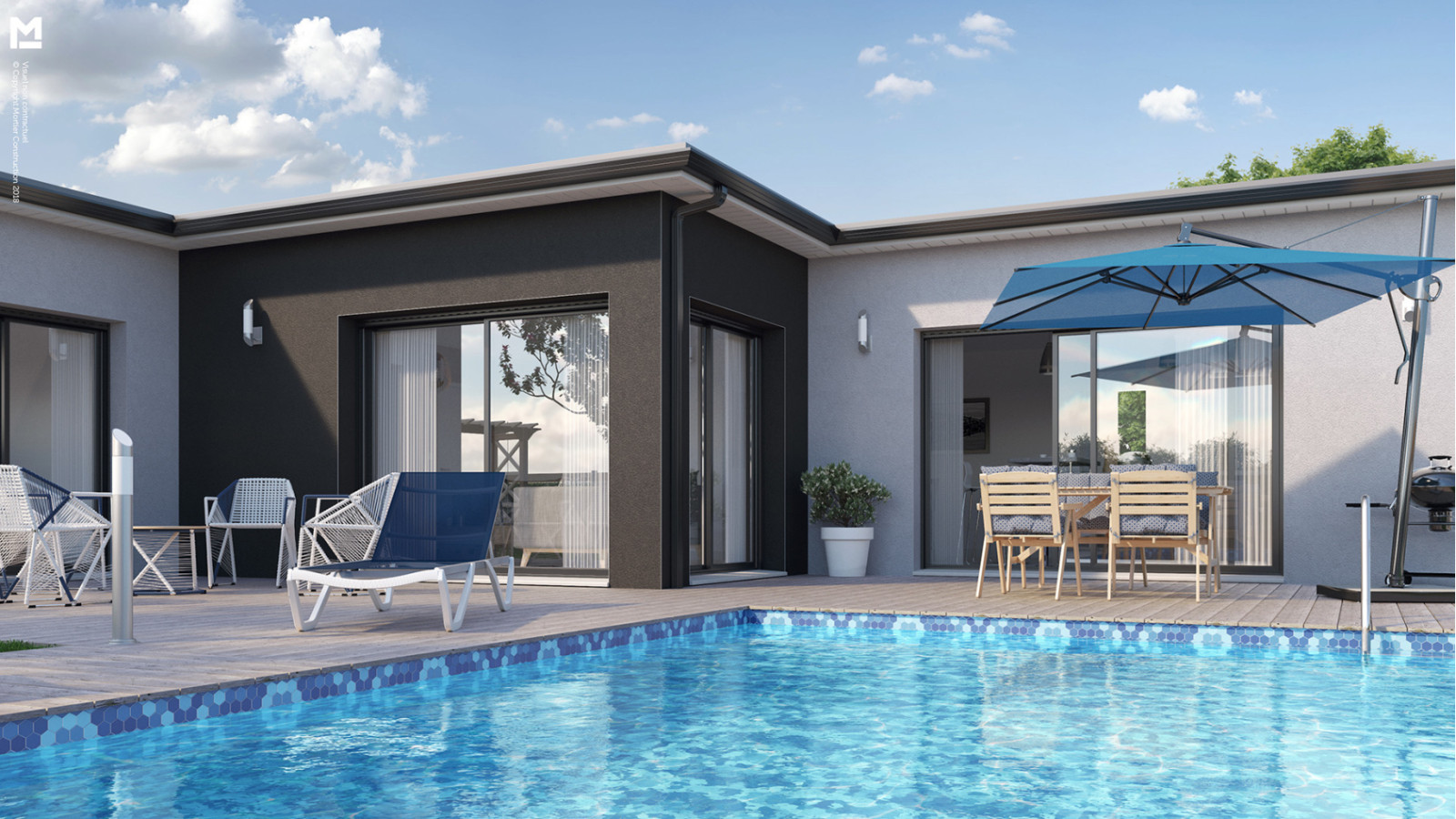 Maison neuve à Elven avec 3 chambres sur terrain de 416m2 / image 4