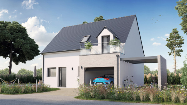 Maison neuve à Saint-Senoux avec 2 chambres sur terrain de 500m2 - image 2
