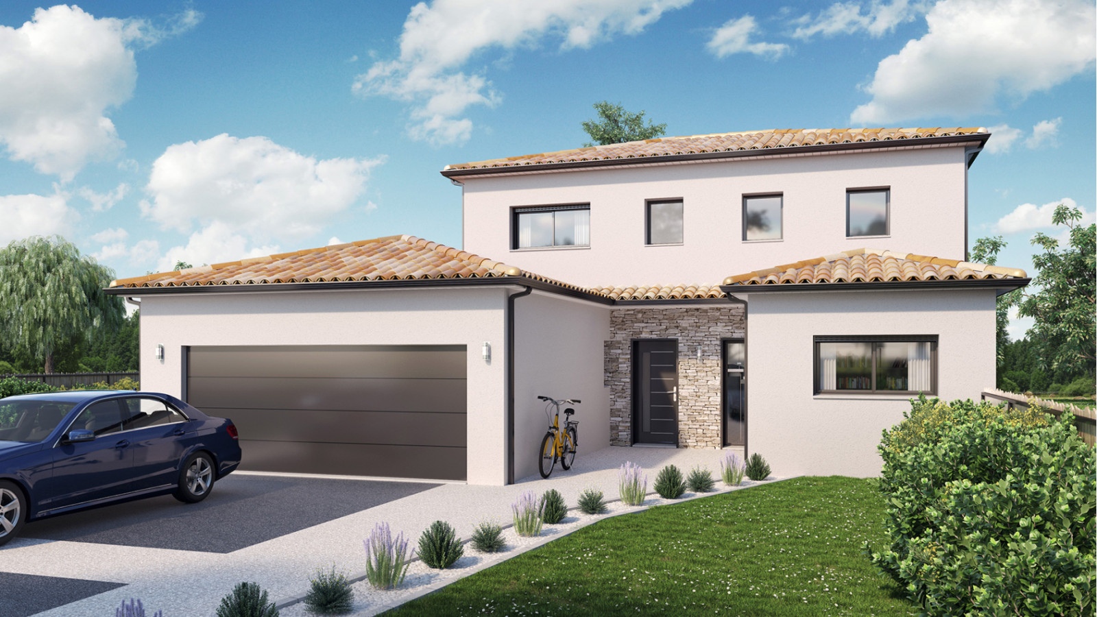 Maison neuve à Le Loroux-Bottereau avec 5 chambres sur terrain de 472m2 / image 2