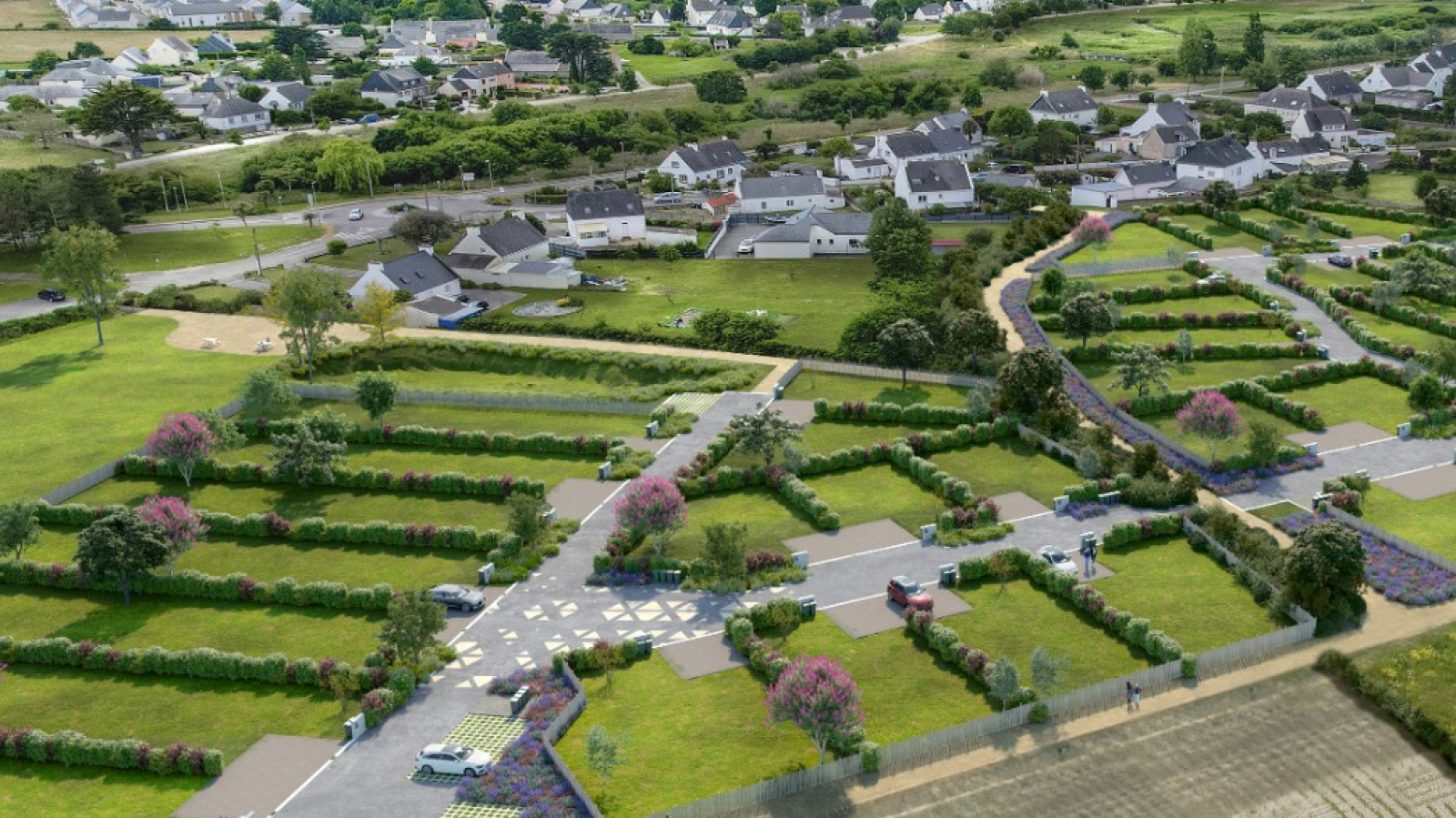 Terrain constructible de 328m2 à Riantec