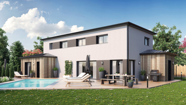 Maison neuve à Locoal-Mendon avec 5 chambres sur terrain de 347m2 - image 1