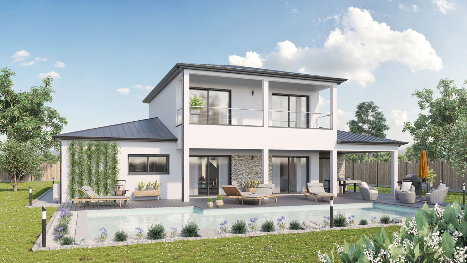 Maison neuve à Sarzeau avec 4 chambres sur terrain de 617m2 / image 2