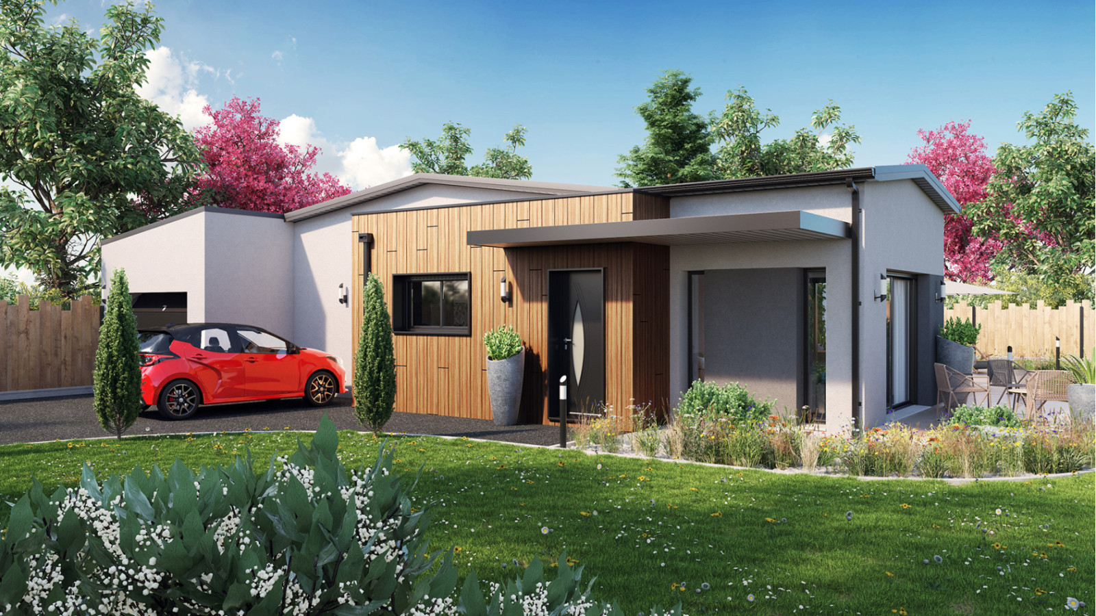 Maison neuve à Baulon avec 3 chambres sur terrain de 778m2 / image 2