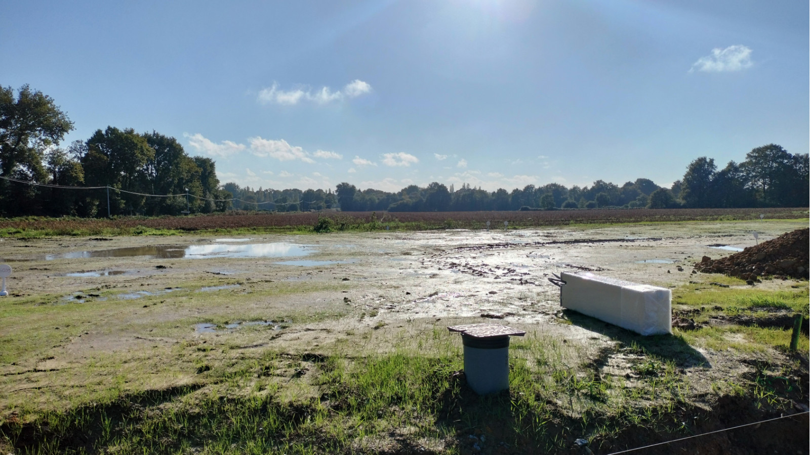 Terrain constructible de 343m2 à Essé