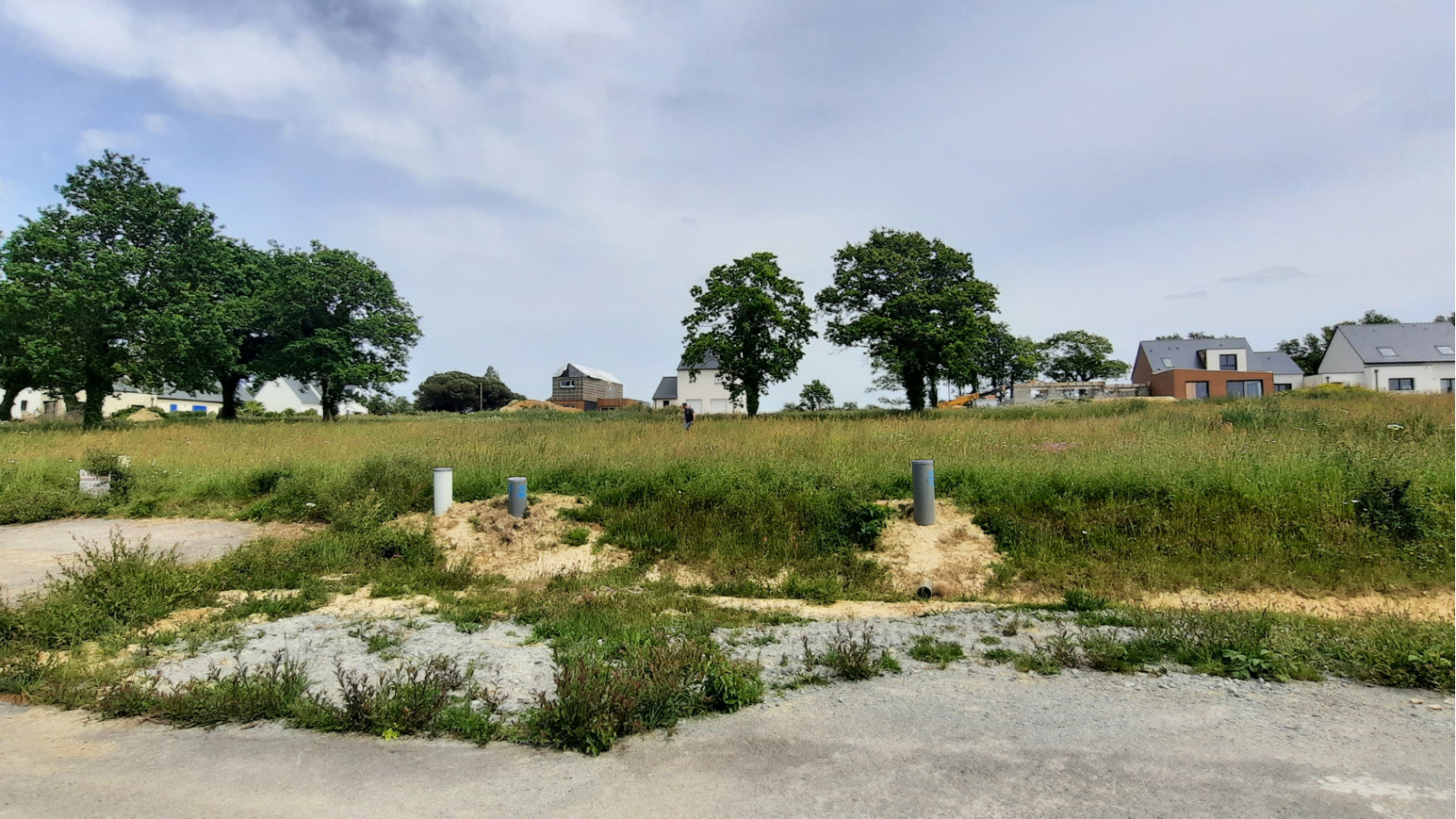 Terrain constructible de 400m2 à Saint-Aubin-des-Landes