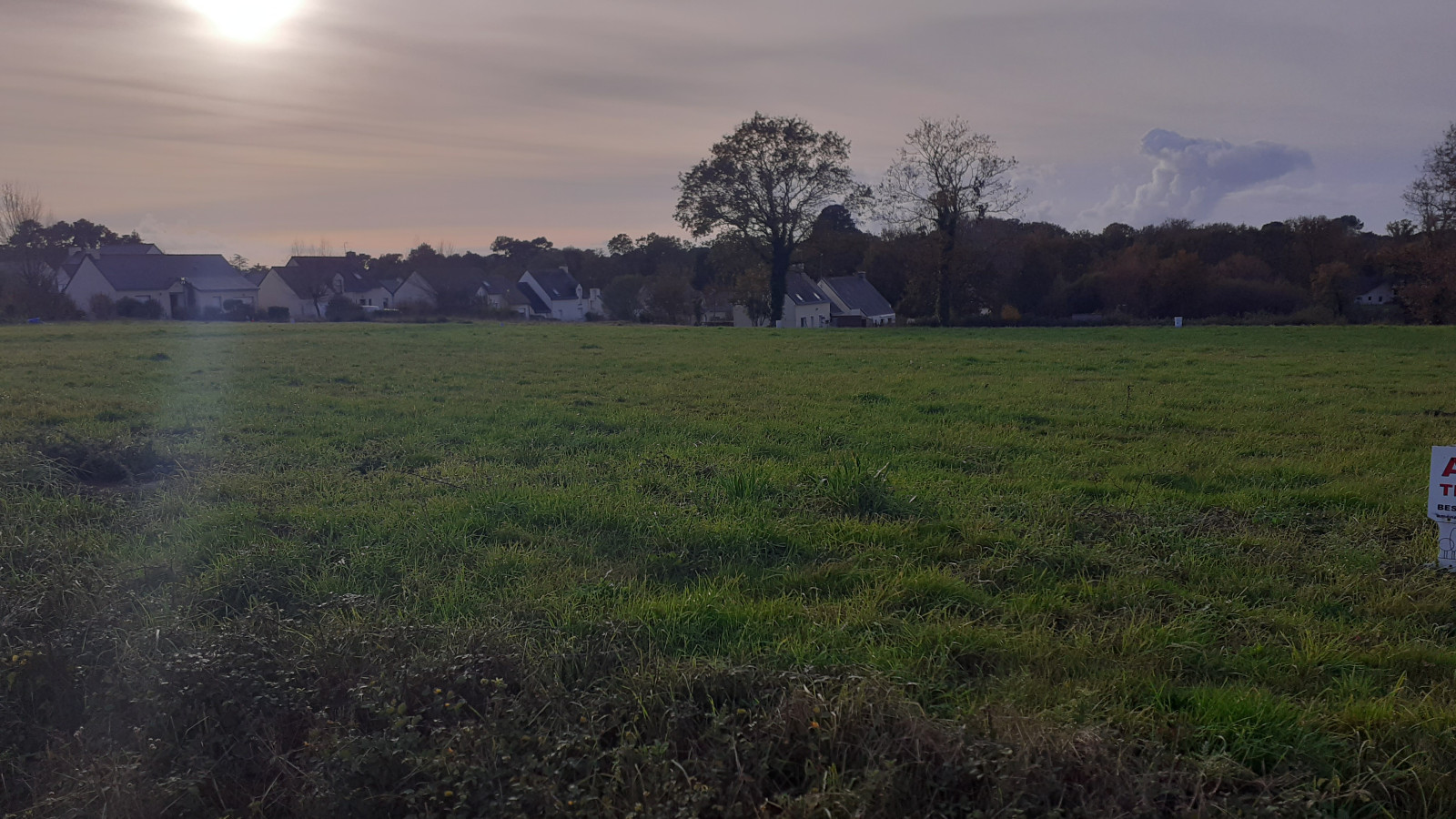 Terrain constructible de 1320m2 à Pontchâteau