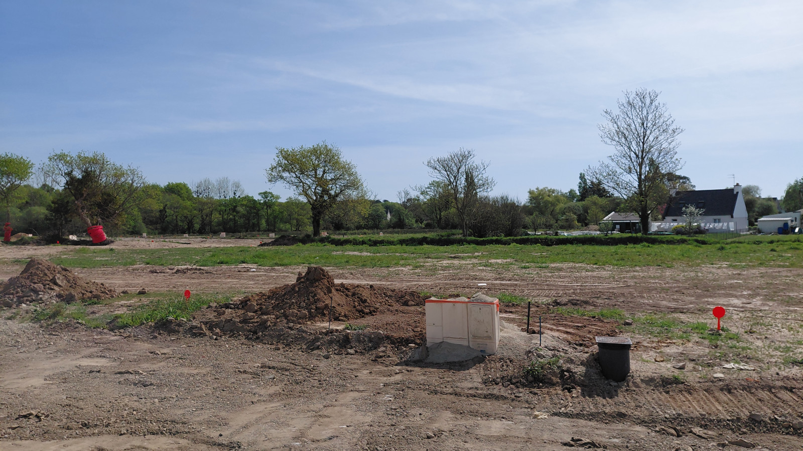 Terrain constructible de 395m2 à Riantec