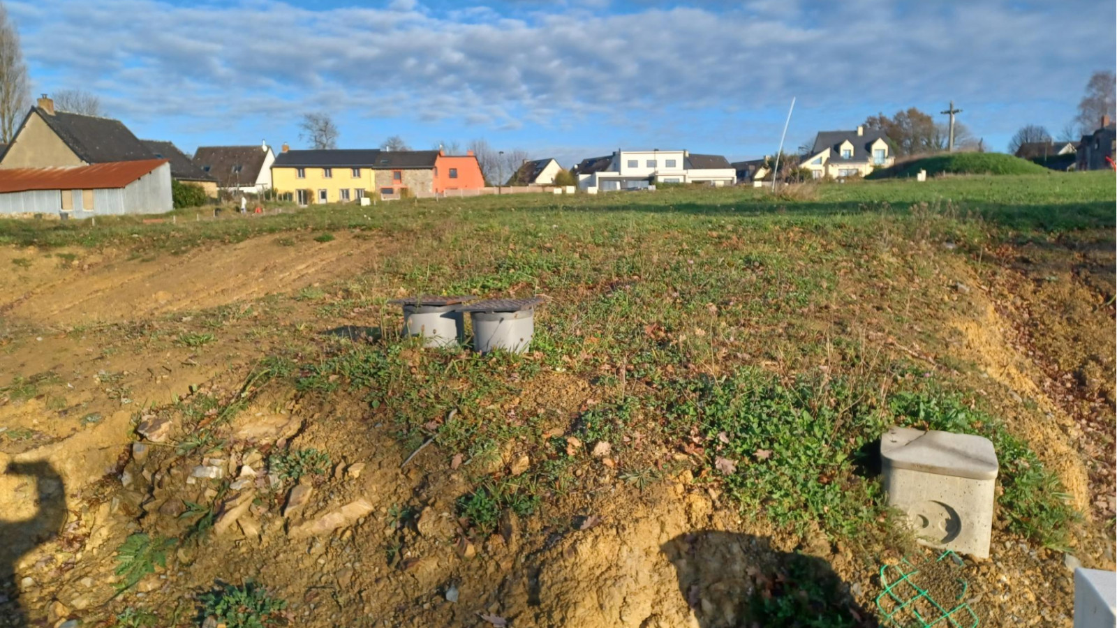 Terrain constructible de 376m2 à Saint-Thurial