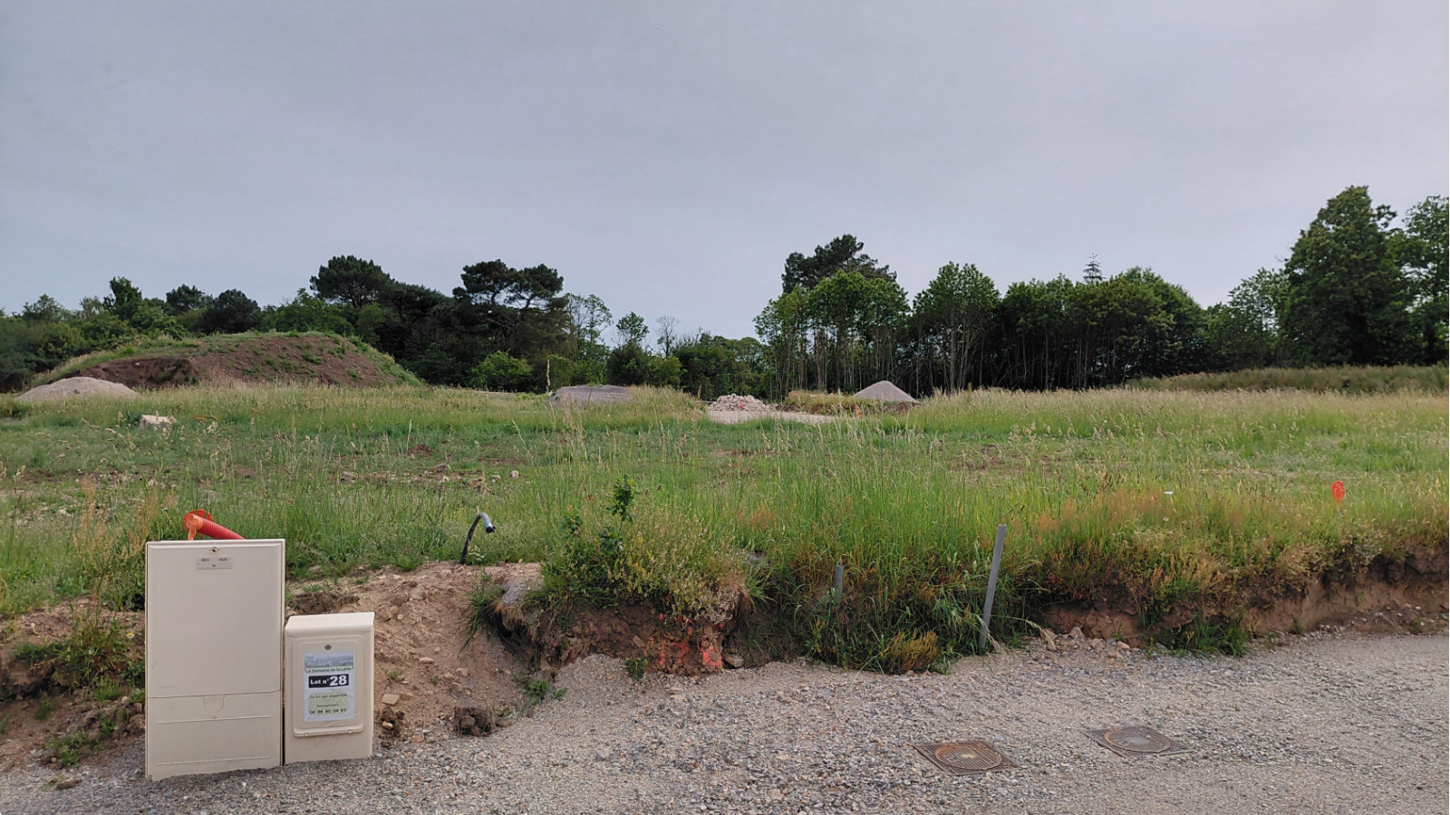 Terrain constructible de 302m2 à Guidel
