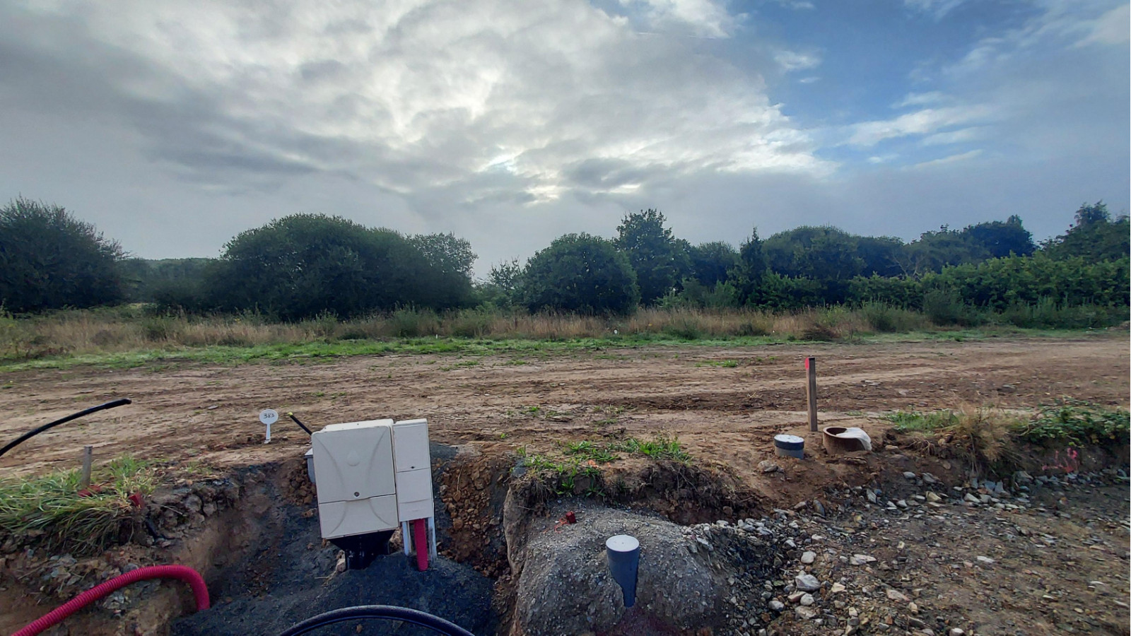 Terrain constructible de 438m2 à Saint-M'Hervé