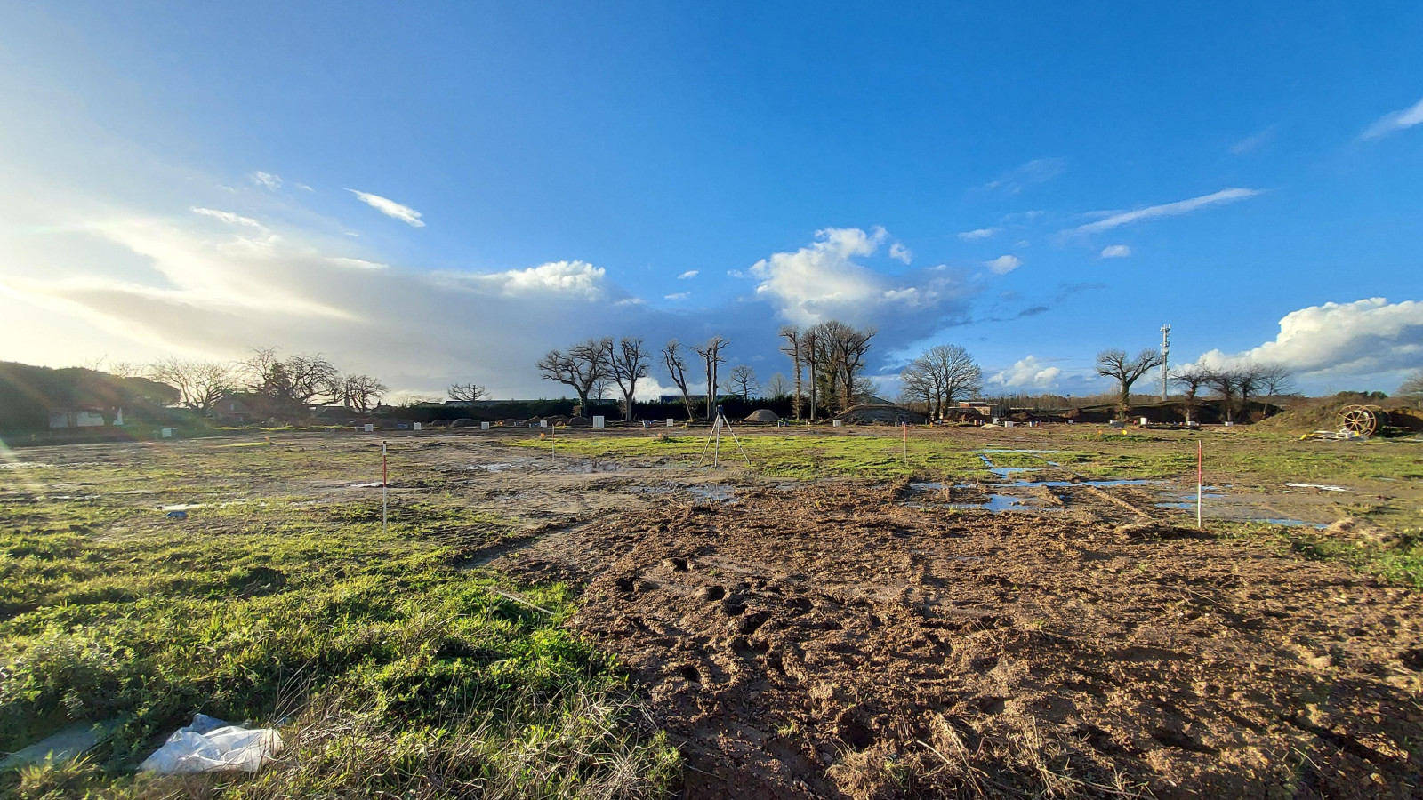 Terrain constructible de 550m2 à Bruz