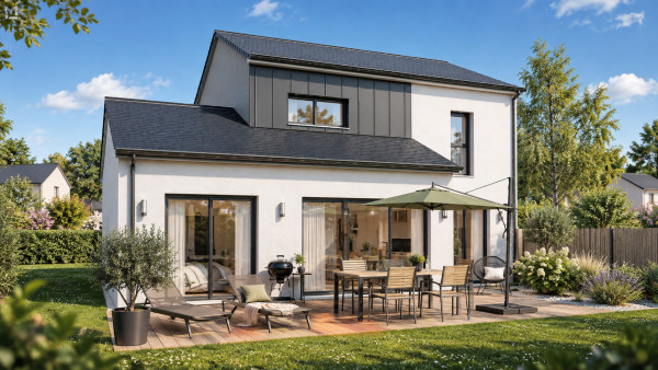 Maison neuve à Carnac avec 4 chambres sur terrain de 670m2 - image 2