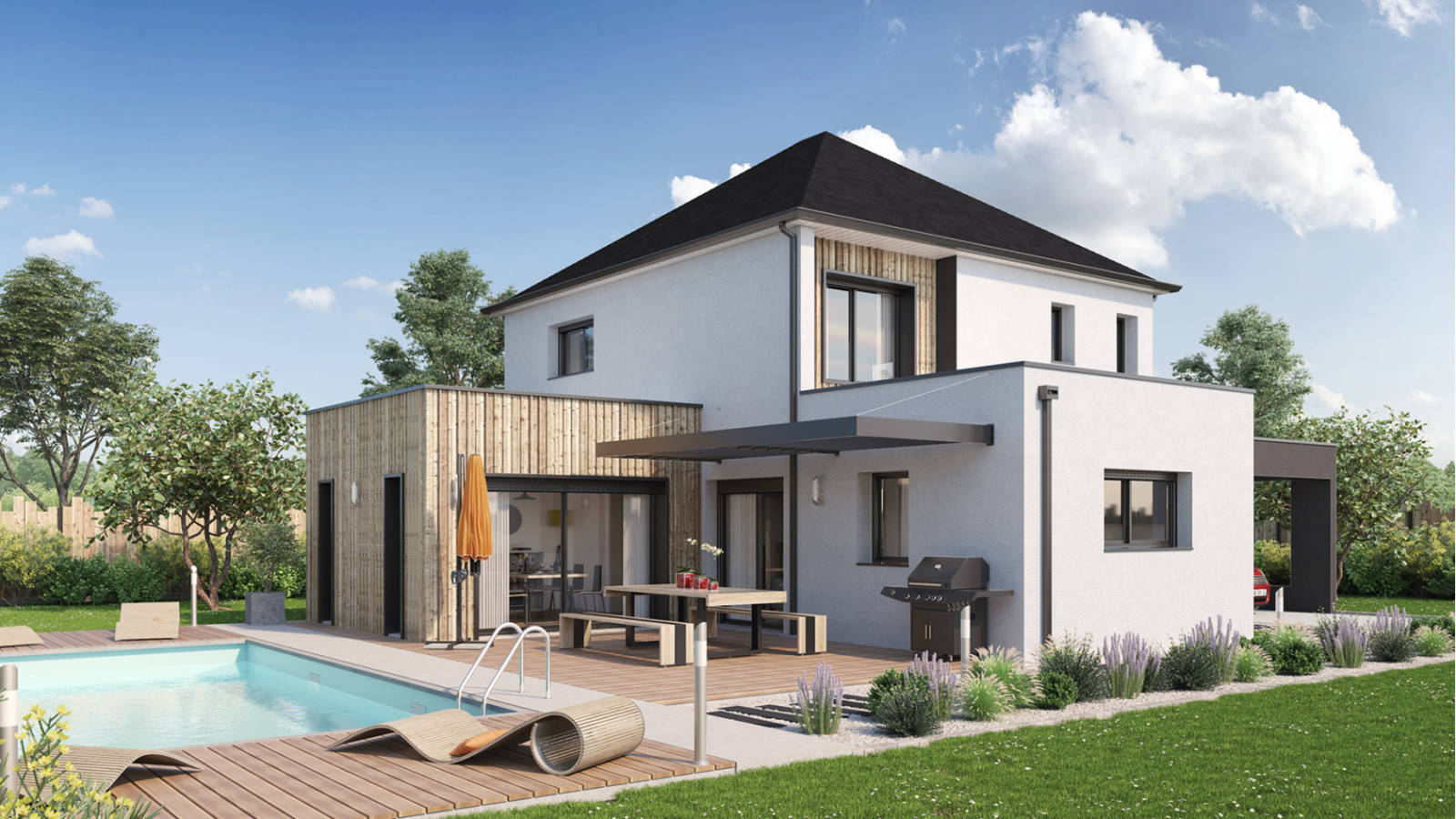 Maison neuve à Sucé-sur-Erdre avec 4 chambres sur terrain de 420m2 / image 2