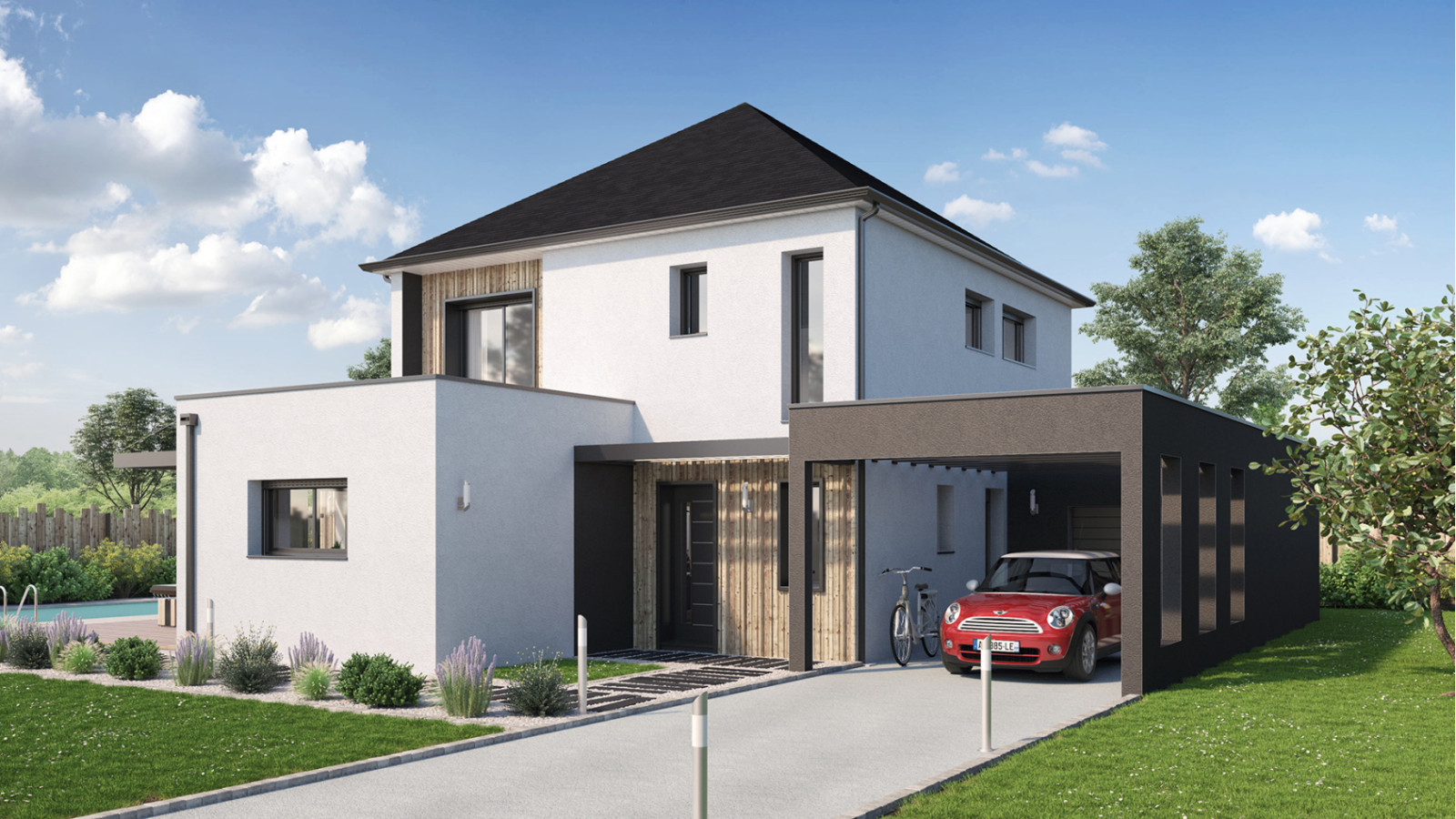 Maison neuve à Sucé-sur-Erdre avec 4 chambres sur terrain de 420m2 / image 3