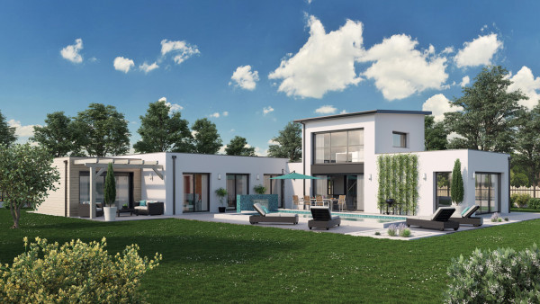 Maison neuve à Saint-Aubin-des-Landes avec 4 chambres sur terrain de 513m2 - image 1