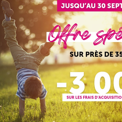 Offre spéciale : jusqu'à 3.000 € offerts sur les frais de notaire pour l'acquisition de votre terrain !