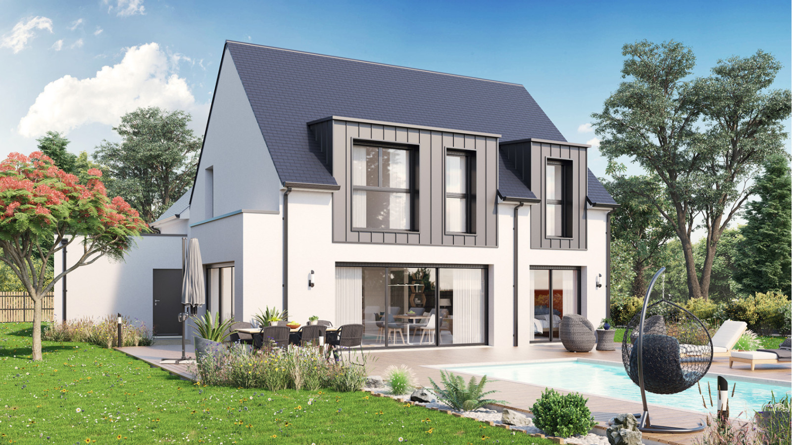 Maison neuve à Les Touches avec 6 chambres sur terrain de 406m2 / image 2