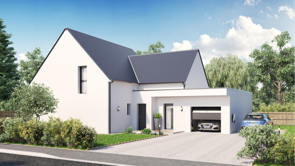 Maison neuve à Les Touches avec 6 chambres sur terrain de 406m2 - image 2