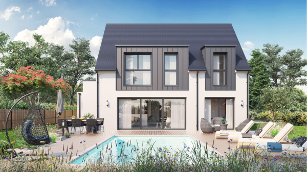 Maison neuve à Les Touches avec 6 chambres sur terrain de 406m2 - image 3