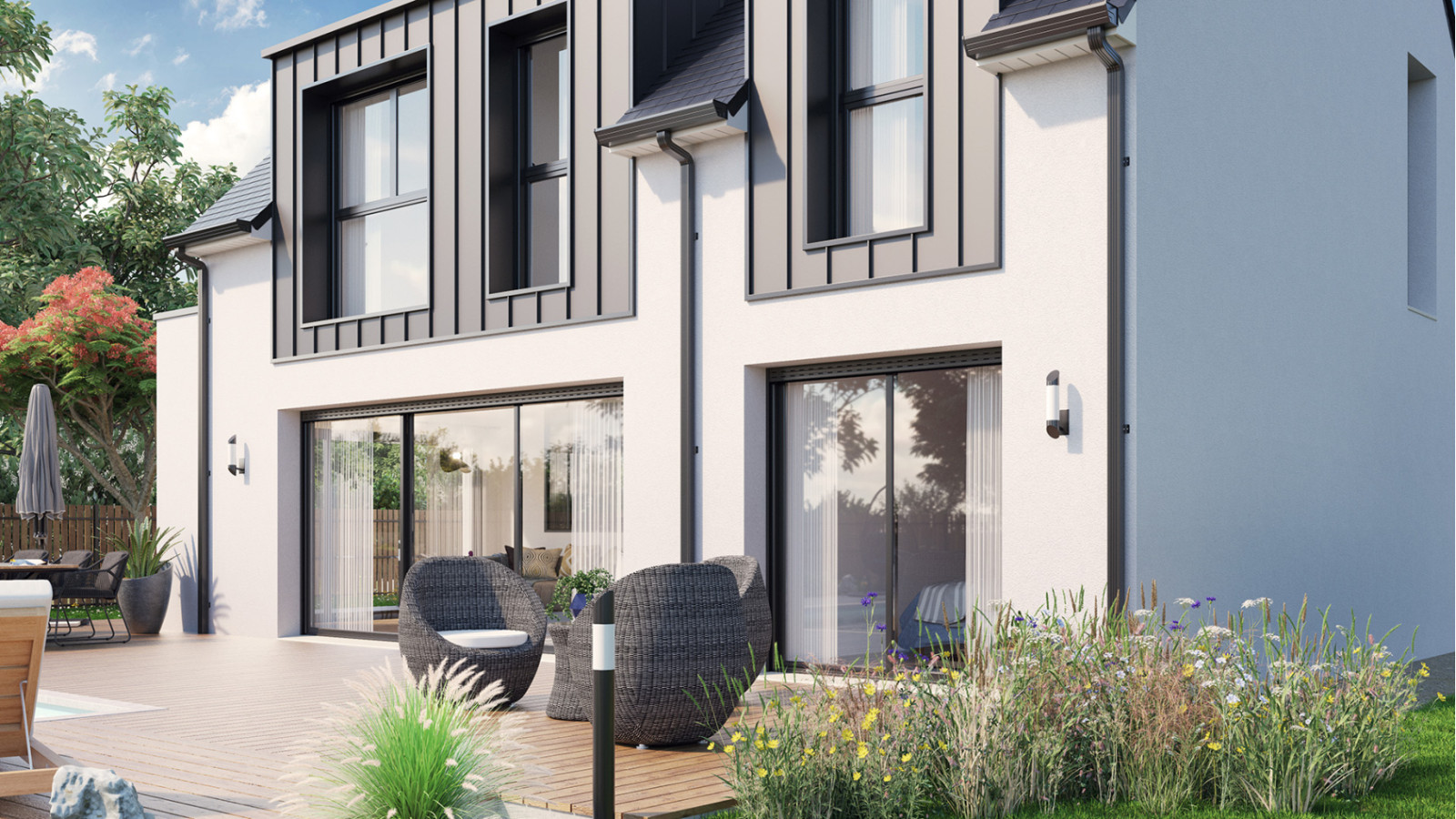 Maison neuve à Les Touches avec 6 chambres sur terrain de 406m2 / image 5