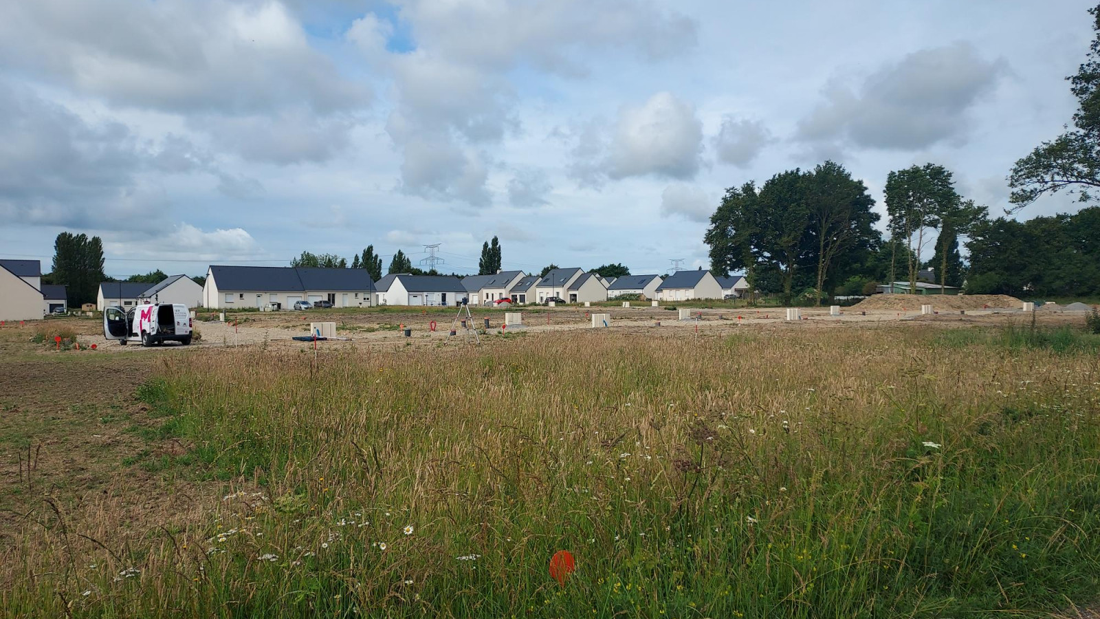 Terrain constructible de 343m2 à Essé