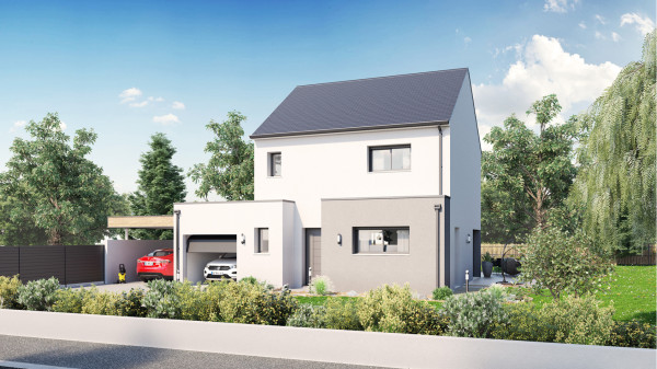 Maison neuve à Noyal-Muzillac avec 4 chambres sur terrain de 268m2 - image 1