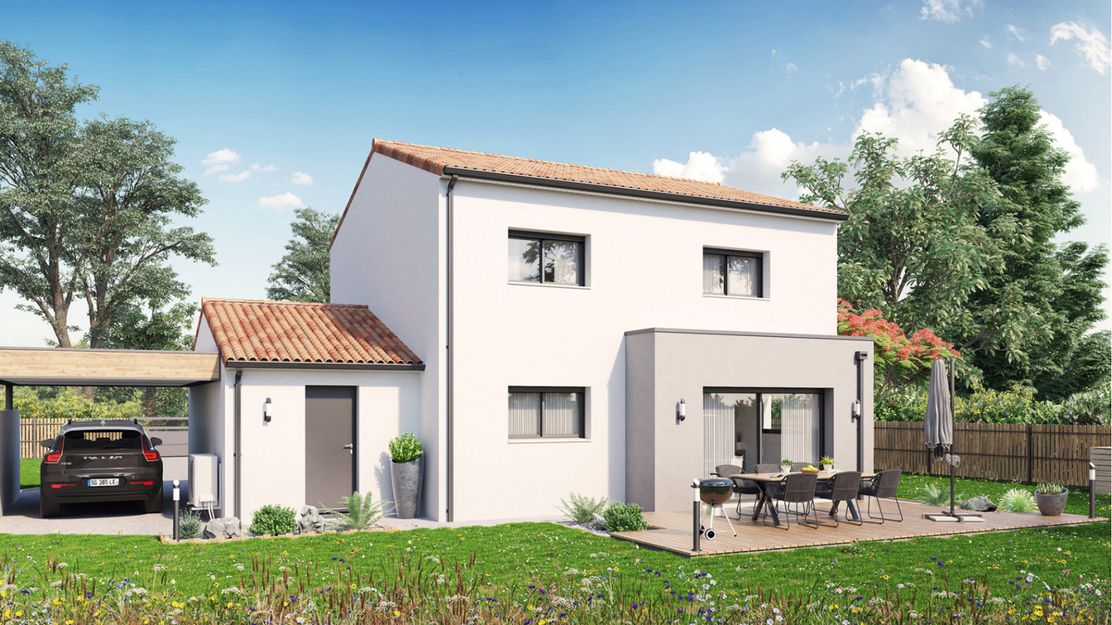 Maison neuve à La Chevrolière avec 3 chambres sur terrain de 469m2 / image 3