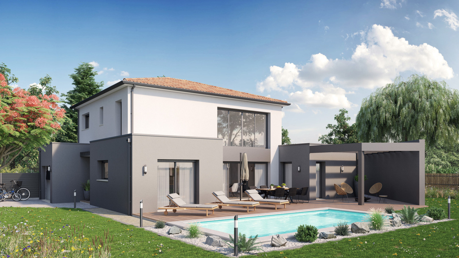 Maison neuve à Le Bignon avec 4 chambres sur terrain de 432m2 / image 2