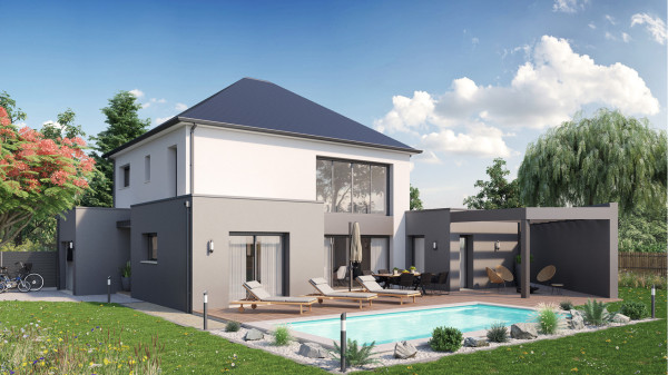 Maison neuve à Saint-Avé avec 4 chambres sur terrain de 783m2 - image 1